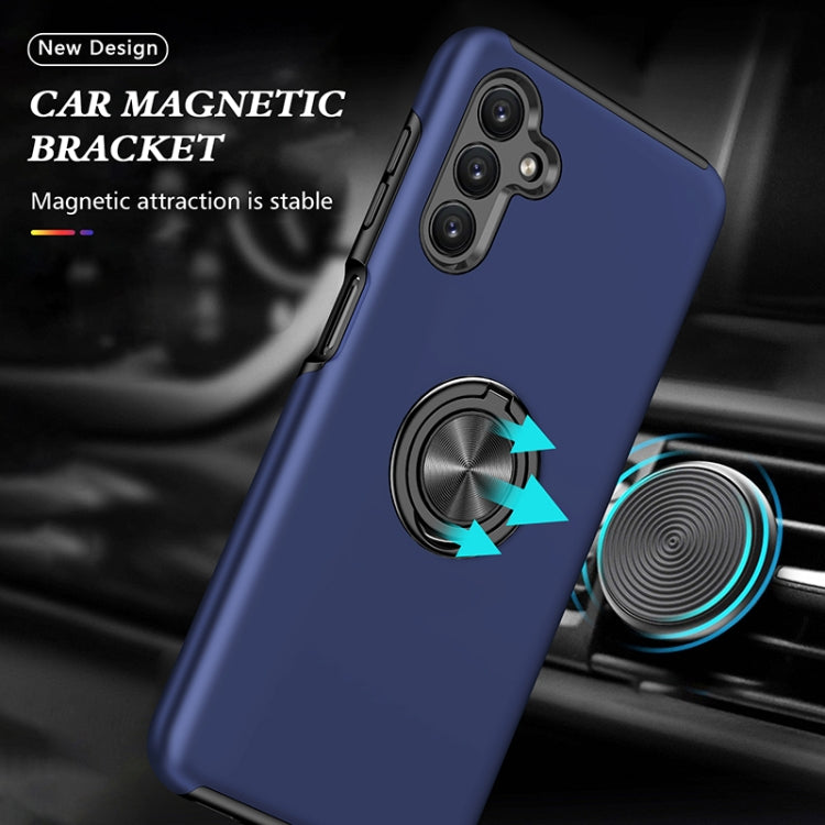 For Samsung Galaxy A13 5G PC + TPU Magnetic Phone Case with Invisible Ring Holder(Blue) by buy2fix
