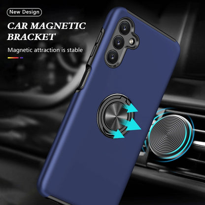 For Samsung Galaxy A13 5G PC + TPU Magnetic Phone Case with Invisible Ring Holder(Blue) by buy2fix