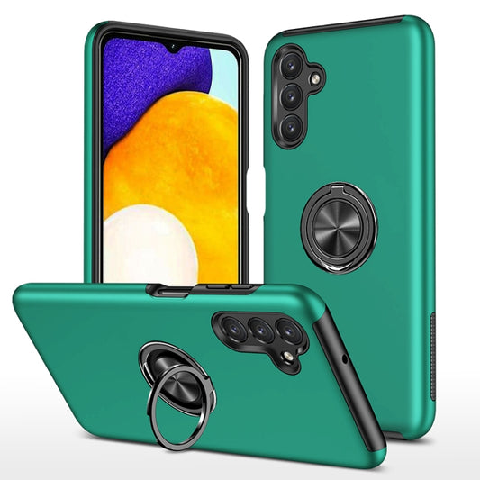 For Samsung Galaxy A13 5G PC + TPU Magnetic Phone Case with Invisible Ring Holder(Dark Green) by buy2fix