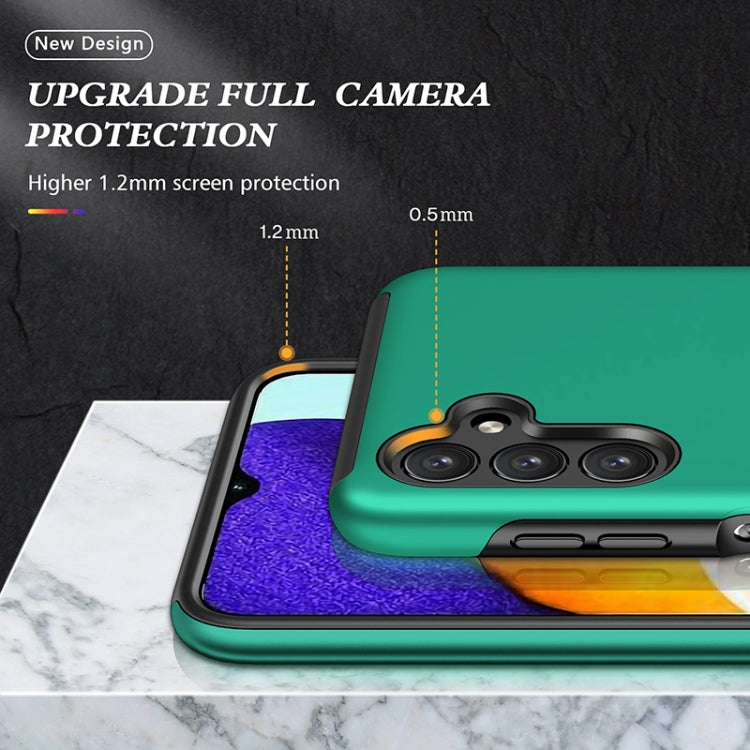 For Samsung Galaxy A13 5G PC + TPU Magnetic Phone Case with Invisible Ring Holder(Dark Green) by buy2fix