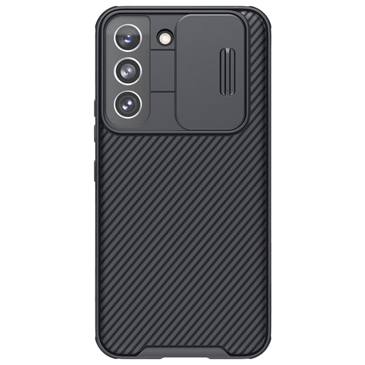 For Samsung Galaxy S22 5G NILLKIN Black Mirror Pro Series Camshield Phone Case(Black) - Galaxy S22 5G Cases by NILLKIN | Online Shopping UK | buy2fix