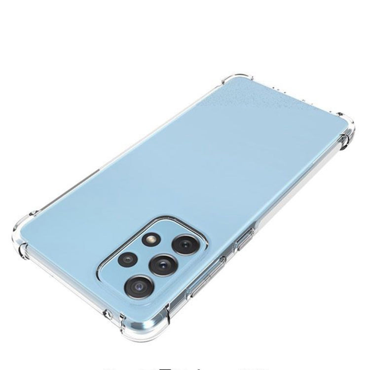 For Samsung Galaxy A73 Shockproof Non-slip Thickening TPU Phone Case(Transparent) by buy2fix