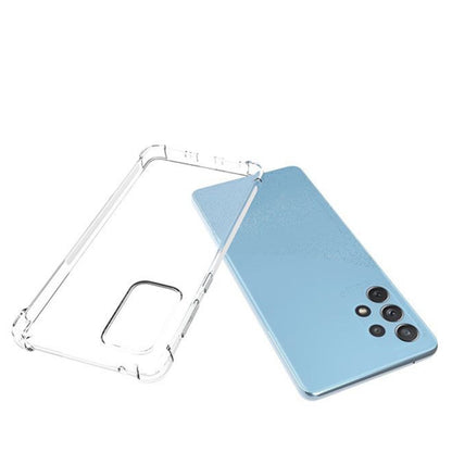 For Samsung Galaxy A73 Shockproof Non-slip Thickening TPU Phone Case(Transparent) by buy2fix