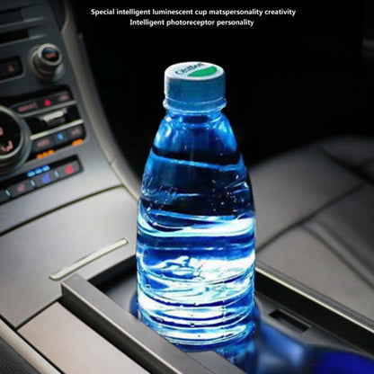 2 PCS Car Constellation Series AcrylicColorful USB Charger Water Cup Groove LED Atmosphere Light(Taurus) by buy2fix