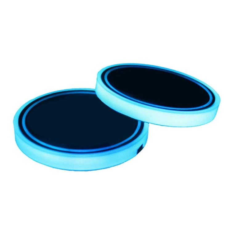 2 PCS Car Constellation Series AcrylicColorful USB Charger Water Cup Groove LED Atmosphere Light(Taurus) by buy2fix