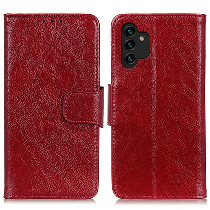 For Samsung Galaxy A13 4G Nappa Texture Horizontal Flip Leather Phone Case(Red) by buy2fix