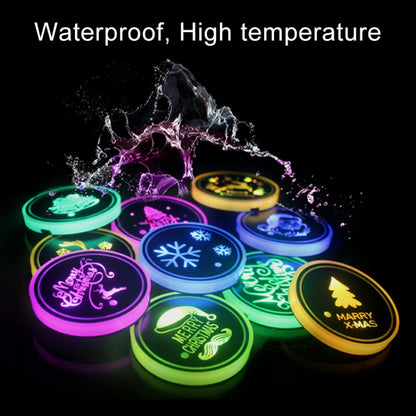 Car AcrylicColorful USB Charger Water Cup Groove LED Atmosphere Light(Glove) by buy2fix