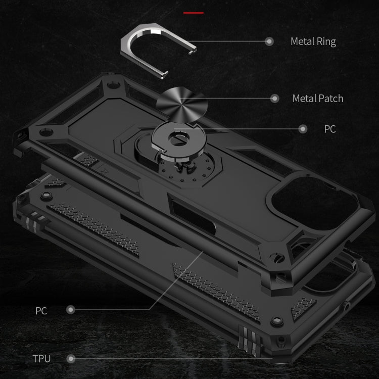 For Samsung Galaxy A03 164mm Version Shockproof TPU + PC Phone Case(Black) - Galaxy Phone Cases by buy2fix | Online Shopping UK | buy2fix