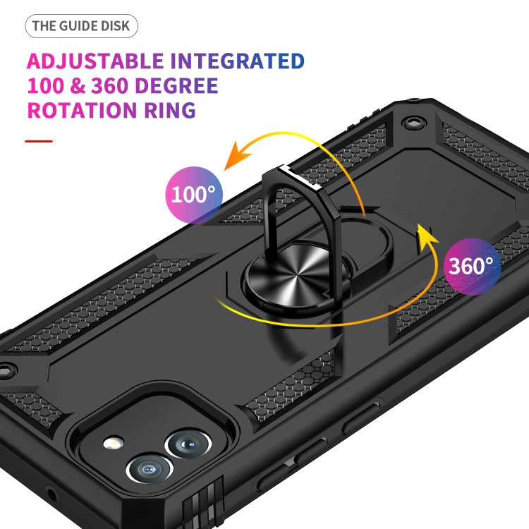 For Samsung Galaxy A03 164mm Version Shockproof TPU + PC Phone Case(Black) - Galaxy Phone Cases by buy2fix | Online Shopping UK | buy2fix