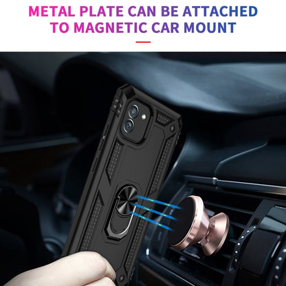 For Samsung Galaxy A03 164mm Version Shockproof TPU + PC Phone Case(Black) - Galaxy Phone Cases by buy2fix | Online Shopping UK | buy2fix