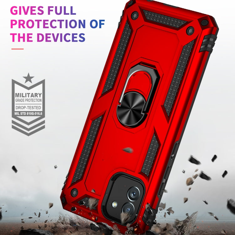 For Samsung Galaxy A03 164mm Version Shockproof TPU + PC Phone Case(Red) by buy2fix