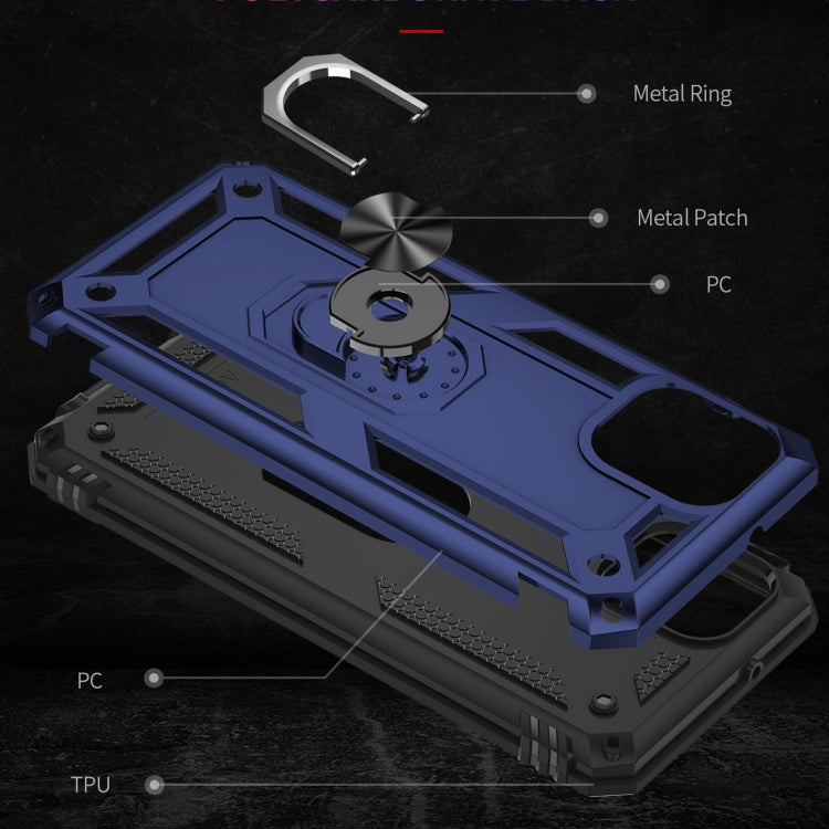 For Samsung Galaxy A03 164mm Version Shockproof TPU + PC Phone Case(Blue) by buy2fix