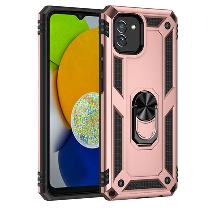 For Samsung Galaxy A03 164mm Version Shockproof TPU + PC Phone Case(Rose Gold) by buy2fix