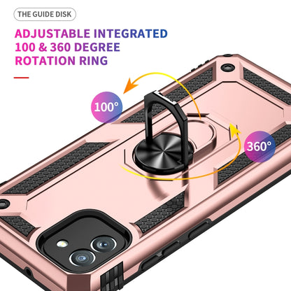 For Samsung Galaxy A03 164mm Version Shockproof TPU + PC Phone Case(Rose Gold) by buy2fix