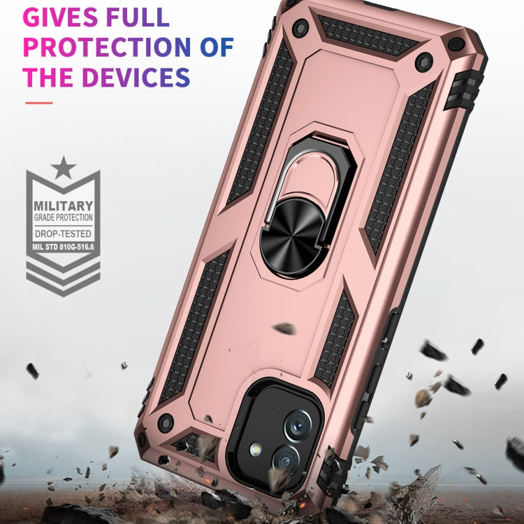 For Samsung Galaxy A03 164mm Version Shockproof TPU + PC Phone Case(Rose Gold) by buy2fix