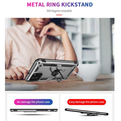 For Samsung Galaxy A03 164mm Version Shockproof TPU + PC Phone Case(Silver) by buy2fix