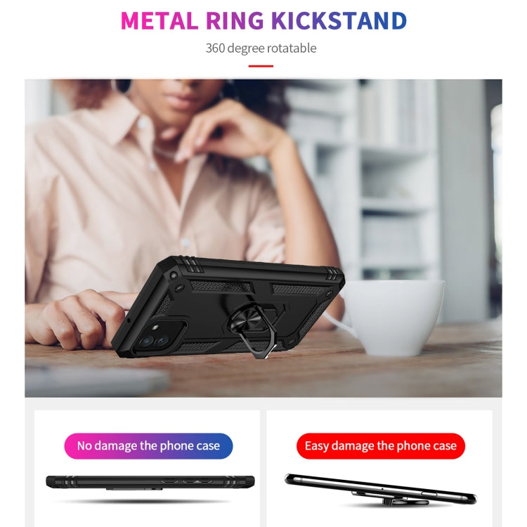 For Samsung Galaxy A03 166mm Version Shockproof TPU + PC Phone Case(Black) by buy2fix