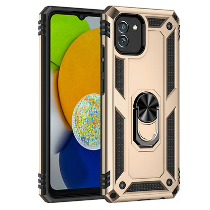 For Samsung Galaxy A03 166mm Version Shockproof TPU + PC Phone Case(Gold) by buy2fix