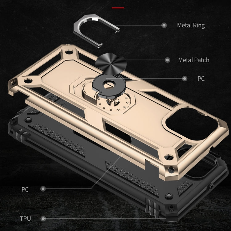 For Samsung Galaxy A03 166mm Version Shockproof TPU + PC Phone Case(Gold) by buy2fix