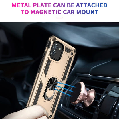 For Samsung Galaxy A03 166mm Version Shockproof TPU + PC Phone Case(Gold) by buy2fix