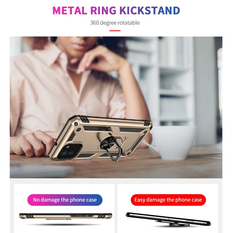 For Samsung Galaxy A03 166mm Version Shockproof TPU + PC Phone Case(Gold) by buy2fix