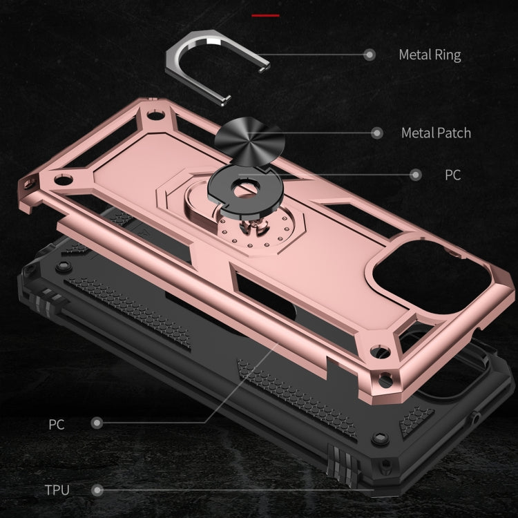 For Samsung Galaxy A03 166mm Version Shockproof TPU + PC Phone Case(Rose Gold) by buy2fix