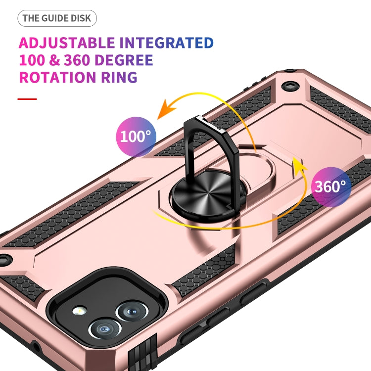 For Samsung Galaxy A03 166mm Version Shockproof TPU + PC Phone Case(Rose Gold) by buy2fix