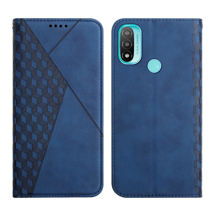For Motorola Moto E20 / E30 / E40 Skin Feel Magnetic Leather Phone Case(Blue) by buy2fix