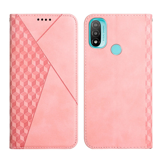 For Motorola Moto E20 / E30 / E40 Skin Feel Magnetic Leather Phone Case(Rose Gold)