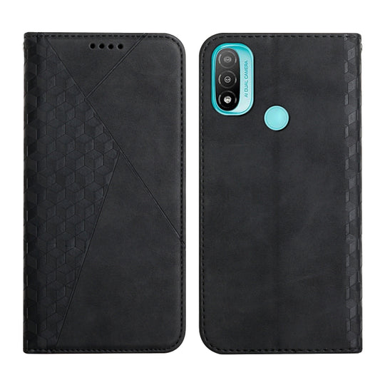 For Motorola Moto E20 / E30 / E40 Skin Feel Magnetic Leather Phone Case(Black)