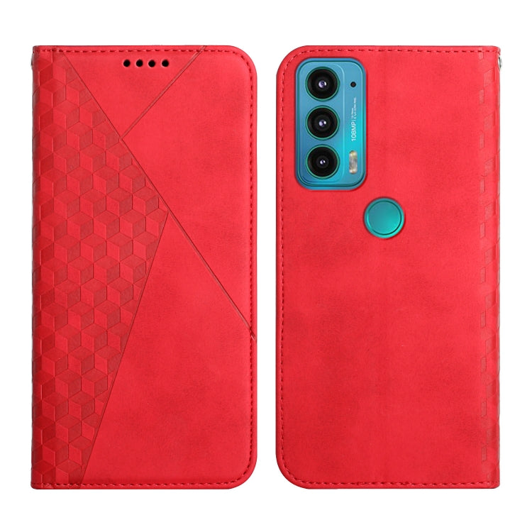 For Motorola Edge 20 Skin Feel Magnetic Leather Phone Case(Red) by buy2fix