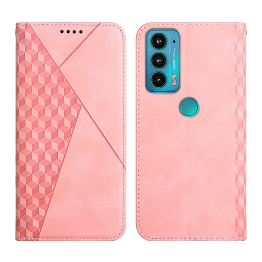 For Motorola Edge 20 Skin Feel Magnetic Leather Phone Case(Rose Gold)