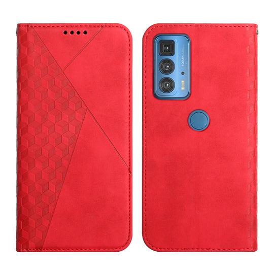 For Motorola Edge 20 Pro Skin Feel Magnetic Leather Phone Case(Red)