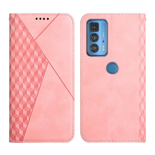 For Motorola Edge 20 Pro Skin Feel Magnetic Leather Phone Case(Rose Gold)