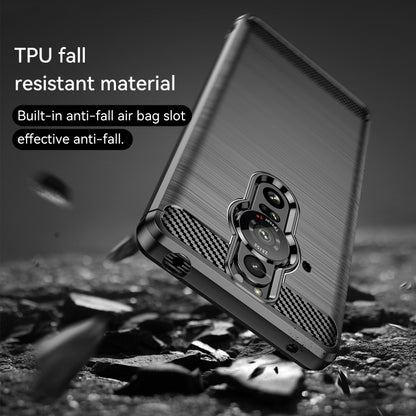 For Sony Xperia Pro-I Brushed Carbon Fiber Texture TPU Phone Case(Black) by buy2fix