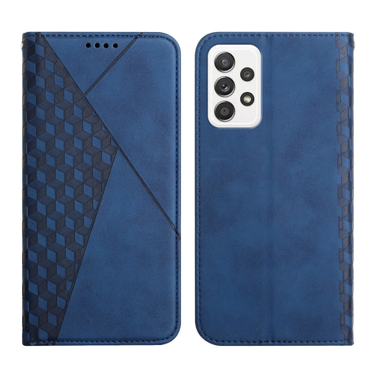 For Samsung Galaxy A53 5G Skin Feel Magnetic Leather Phone Case(Blue) by buy2fix