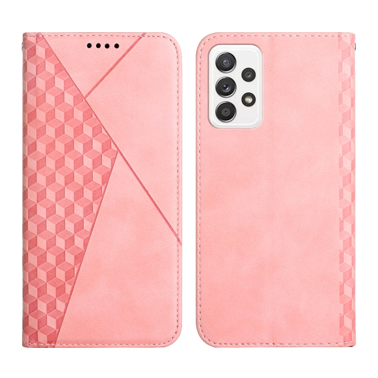 For Samsung Galaxy A53 5G Skin Feel Magnetic Leather Phone Case(Rose Gold) by buy2fix