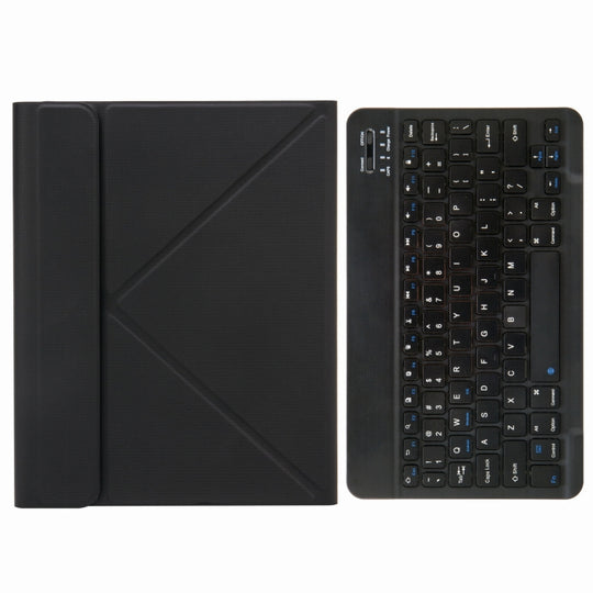 Étui en cuir pour clavier Bluetooth H-109 avec support arrière triple pour iPad Pro 11 pouces 2021, 2020 et 2018 / Air 2020 10.9 (noir)