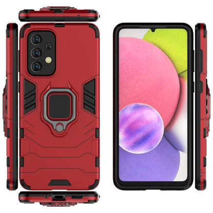 For Samaung Galaxy A33 5G PC + TPU Shockproof Protective Phone Case with Magnetic Ring Holder(Red) by buy2fix