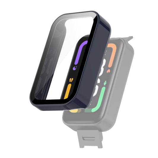 For Xiaomi Redmi Smart Band Pro PC + Tempered Glass Watch Protective Case(Ink Blue) - Watch Cases by buy2fix | Online Shopping UK | buy2fix