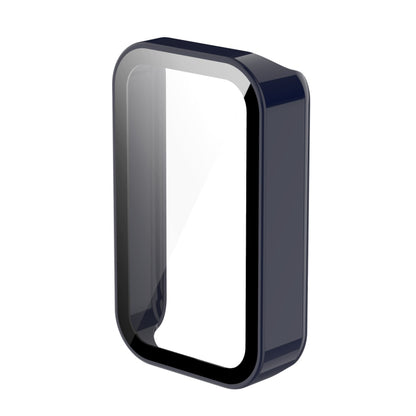 For Xiaomi Redmi Smart Band Pro PC + Tempered Glass Watch Protective Case(Ink Blue) - Watch Cases by buy2fix | Online Shopping UK | buy2fix