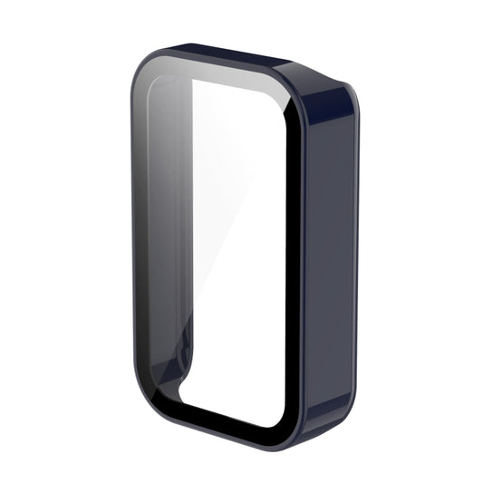 For Xiaomi Redmi Smart Band Pro PC + Tempered Glass Watch Protective Case(Ink Blue) - Watch Cases by buy2fix | Online Shopping UK | buy2fix
