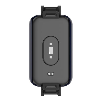 For Xiaomi Redmi Smart Band Pro PC + Tempered Glass Watch Protective Case(Ink Blue) - Watch Cases by buy2fix | Online Shopping UK | buy2fix