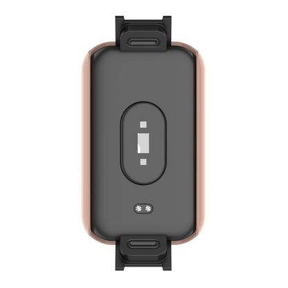 For Xiaomi Redmi Smart Band Pro PC + Tempered Glass Watch Protective Case(Pink) - Watch Cases by buy2fix | Online Shopping UK | buy2fix
