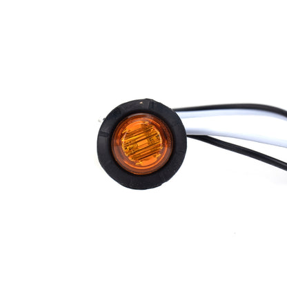 A5011 Amber Light 10 in 1 Truck Trailer LED Round Side Marker Lamp - Warning Lights by buy2fix | Online Shopping UK | buy2fix
