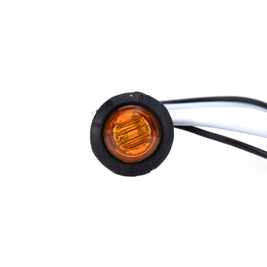 A5011 Amber Light 10 in 1 Truck Trailer LED Round Side Marker Lamp - Warning Lights by buy2fix | Online Shopping UK | buy2fix