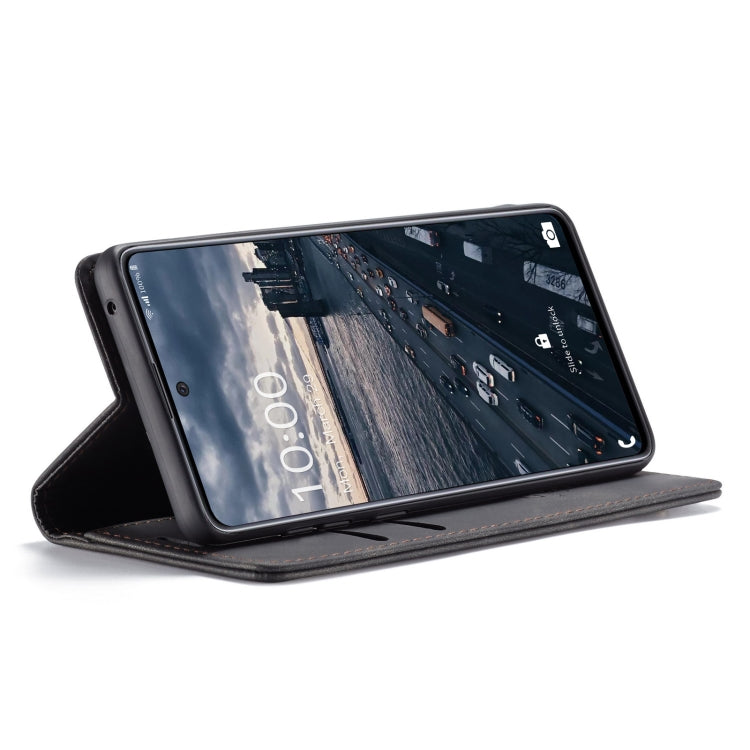 For Samsung Galaxy A33 5G CaseMe 013 Multifunctional Horizontal Flip Leather Phone Case(Black) by CaseMe