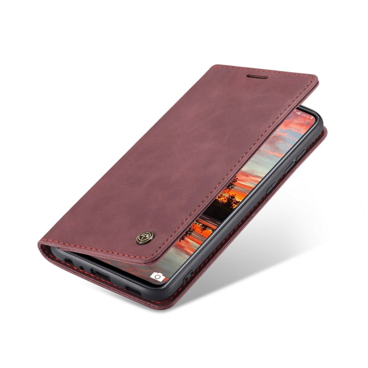 For Samsung Galaxy A33 5G CaseMe 013 Multifunctional Horizontal Flip Leather Phone Case(Wine Red) by CaseMe