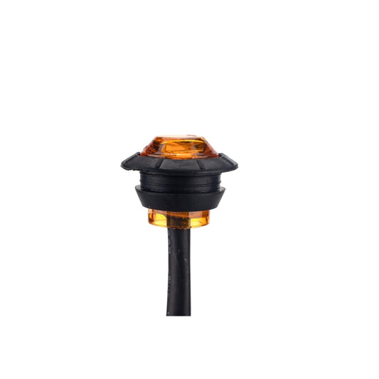 A5015 15 in 1 Red + Amber + White Light Truck Trailer LED Round Side Marker Lamp - Warning Lights by buy2fix | Online Shopping UK | buy2fix