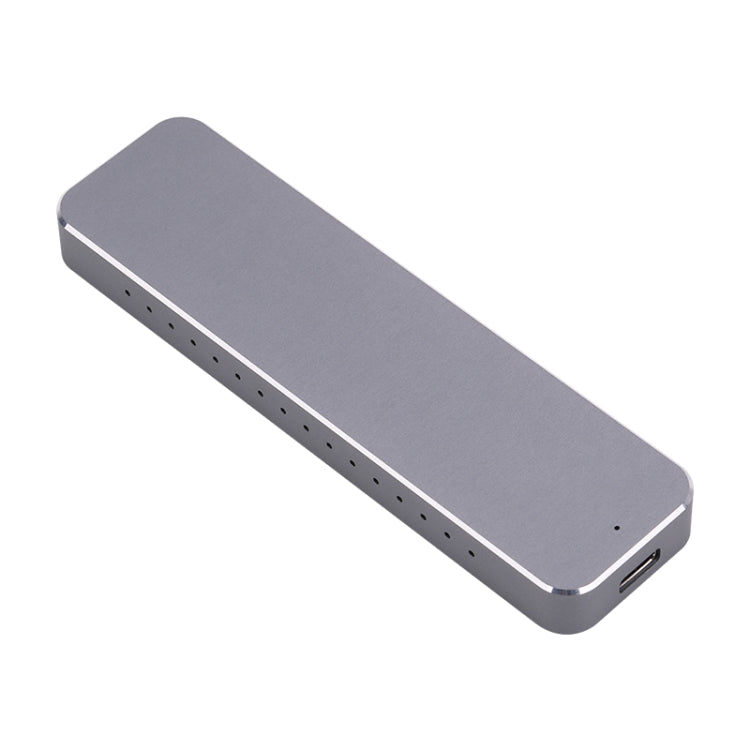 V195A USB-C / Type-C Female to M.2 NVMe SSD Hard Drive Enclosure(Grey) by buy2fix